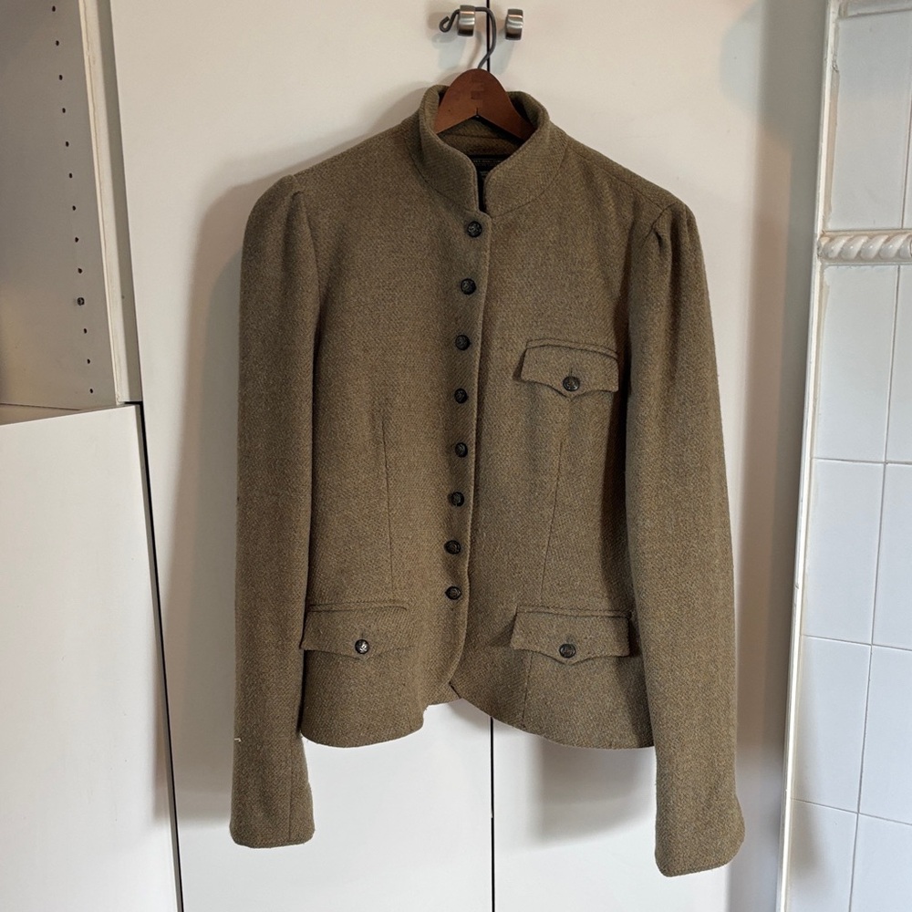 Ralph Lauren Olive Wool Jacket